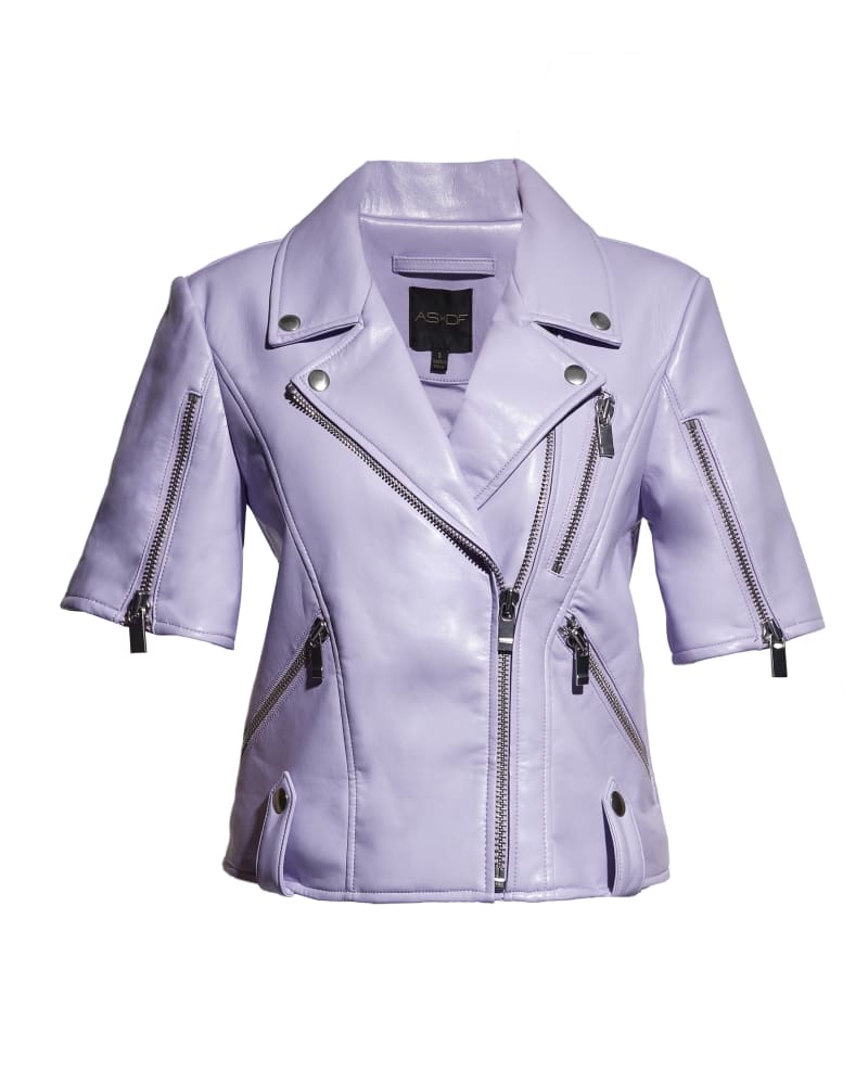 Lilac biker jacket hotsell